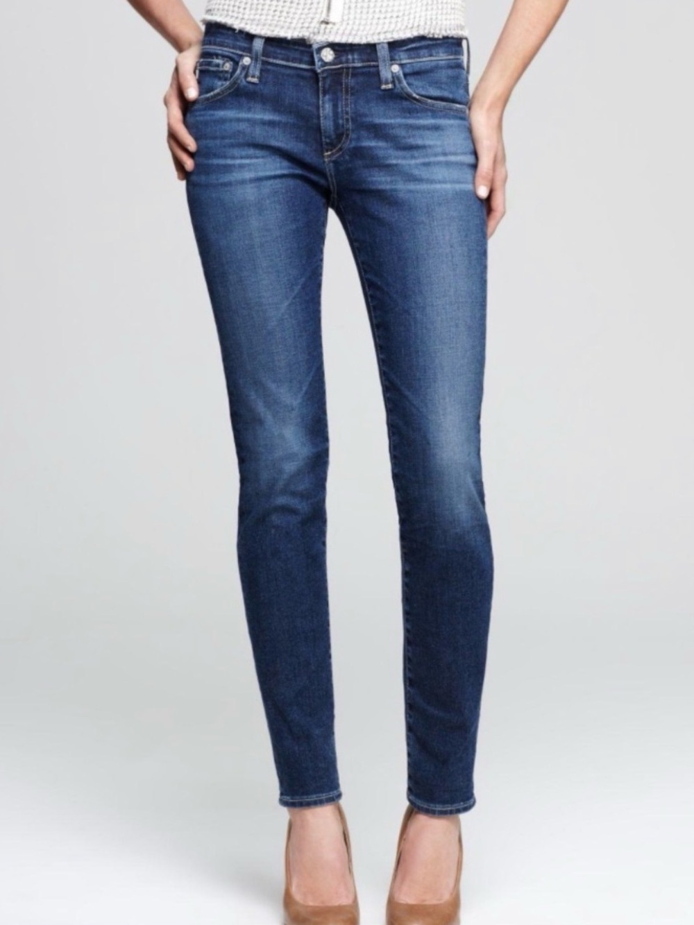 AG Adriano Goldschmeid The Stilt Cigarette Straight Leg Jeans 27